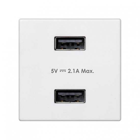 Фотография товара 'Simon K126E-9 Зарядное устройство USB A+A 10W, 230В'