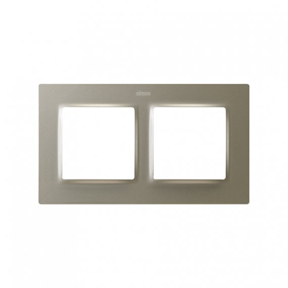 Фотография товара 'Simon 8200627-094 Рамка на 2 поста, мат.шампань, S82C'