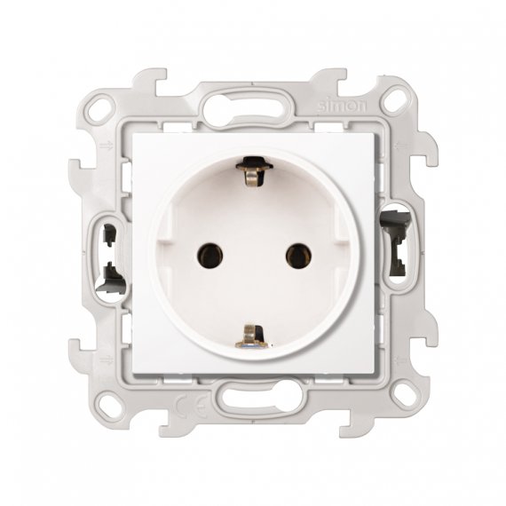 Фотография товара 'Simon 2420434-030 Розетка Schuko 2Р+Е, 16A 250В~ P&Go'