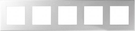Фотография товара 'Simon 2400650-033 Рамка на 5 постов, алюминий, S24'