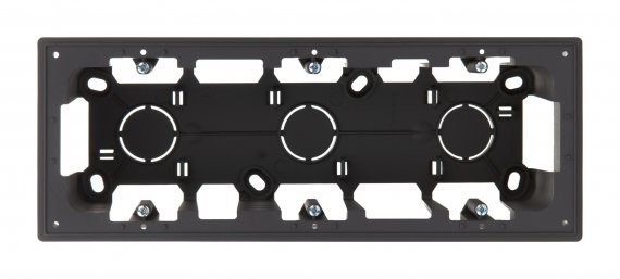 Фотография товара 'Simon 2400753-038 Коробка подъемная на 3 поста, графит, S24'