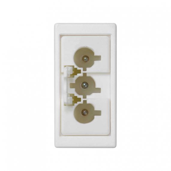 Фотография товара 'Simon K121A-9 Розетка узкая QC "папа" 2P+E, белый, K45, Connect'