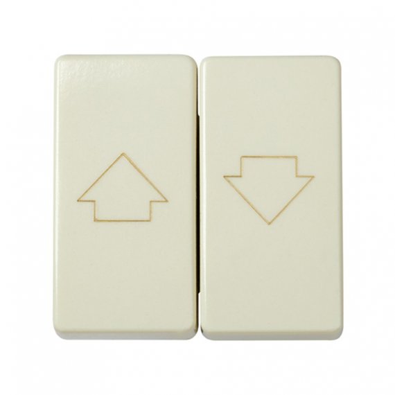 Фотография товара 'Simon 27332-32 Двухклавишный кнопочный выкл-ль для жалюзи, c блокировкой, 10A 250В'