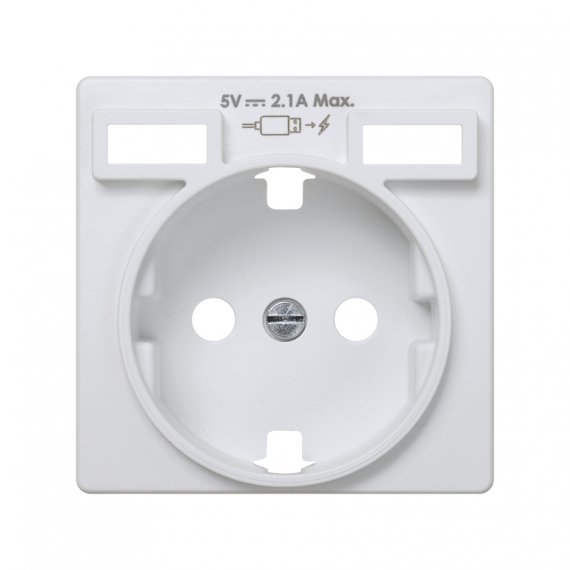 Фотография товара 'Simon 8200049-030 Накладка для розетки Schuko с з/у USB A+A'