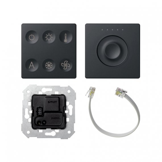 Фотография товара 'Simon 8400673-038 Комплект: контроллер KNX + 6-кн сенс.панель + сенс.рег-р'