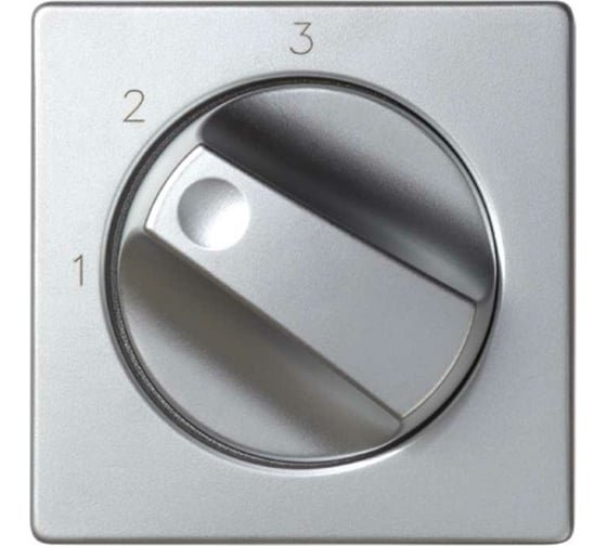 Фотография товара 'Simon 82084-33 Накладка для поворот.перекл-ля на 3 полож. с пикт."1-2-3", алюминий, S82'