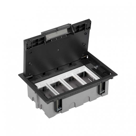 Фотография товара 'Simon SF410-14 Люк регулируемый, 4 двойных поста, 170х265мм, в фальшпол'