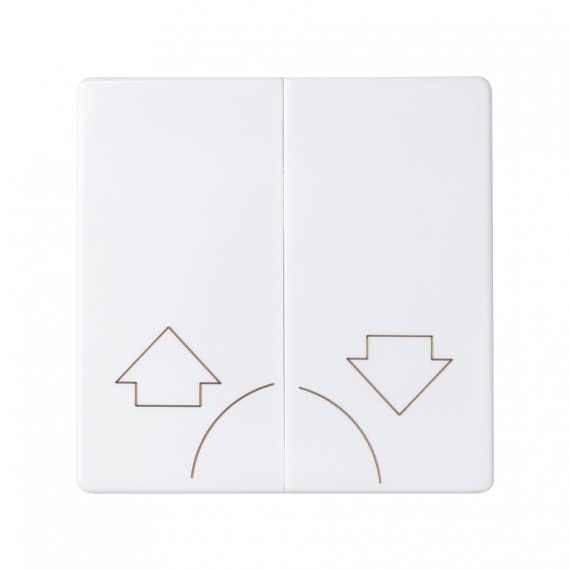 Фотография товара 'Simon 8200029-090 Клавиша двойная для выкл-ля жалюзи без блок. и пикт."Стрелки"'