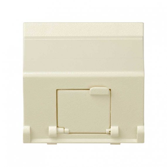 Фотография товара 'Simon 27081-32 Накладка наклонная со шторкой на 1 разъем RJ45'