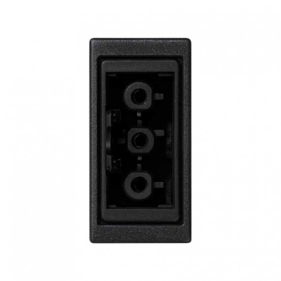 Фотография товара 'Simon K121B-14 Розетка узкая QC "мама" 2P+E, графит, K45, Connect'