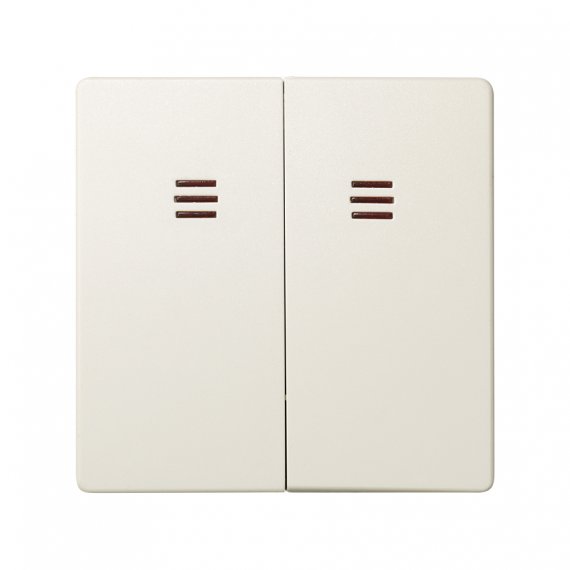 Фотография товара 'Simon 82025-31 Клавиша двойная для вык-ля с красной подсв., сл.кость, S82'