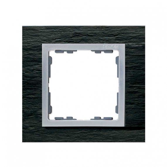 Фотография товара 'Simon 82917-63 Рамка на 1 пост, камень, сланец/алюминий, S82N'