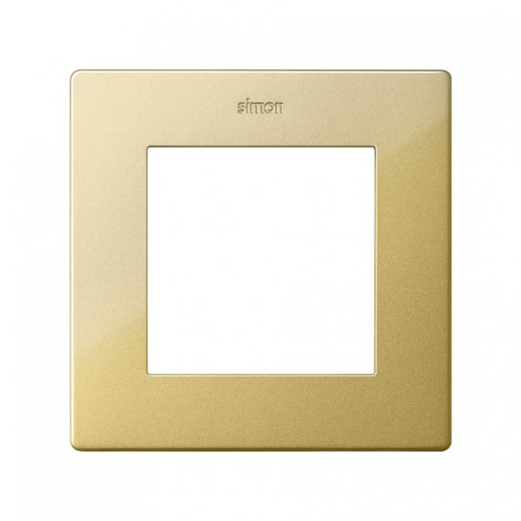 Фотография товара 'Simon 2400610-166 Рамка на 1 пост, мат.золото, S24'
