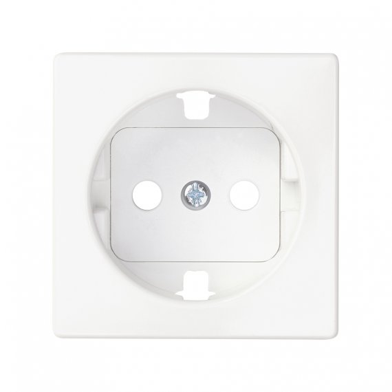 Фотография товара 'Simon 8200041-090 Накладка со шторками для розетки Schuko 2Р+Е'