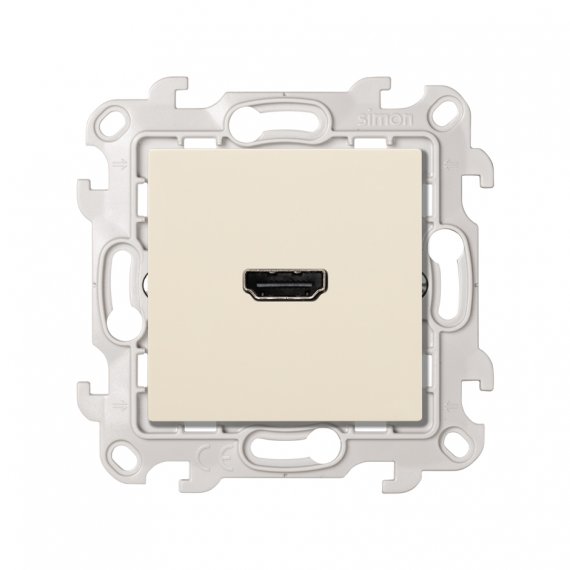 Фотография товара 'Simon 2411094-031 Розетка HDMI v1.4, сл.кость, S24'