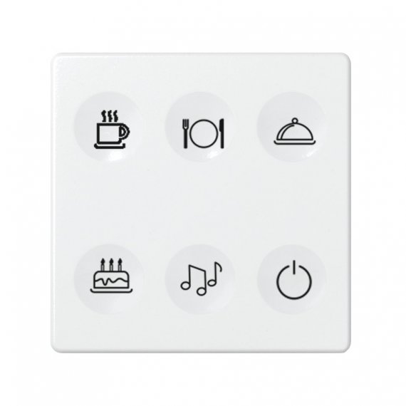 Фотография товара 'Simon 8000664-030 Сенсорная 6-кн панель, Т2 маркировка'