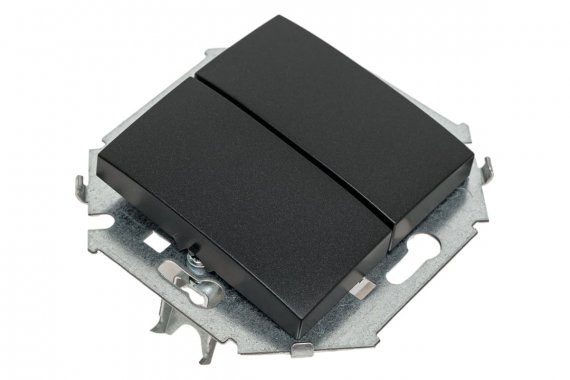 Фотография товара 'Simon 1591398-038 Двухклавишный выключатель, 16AX 250В'