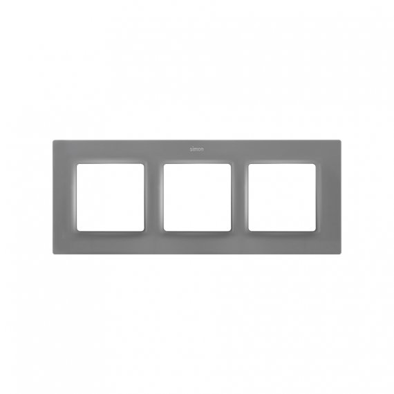 Фотография товара 'Simon 8200637-092 Рамка на 3 поста, мат.серый, S82C'