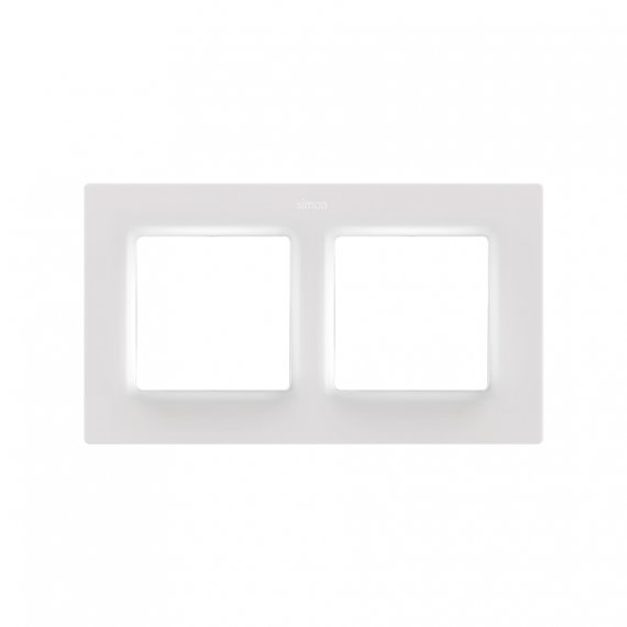 Фотография товара 'Simon 8200627-090 Рамка на 2 поста, мат.белый, S82C'