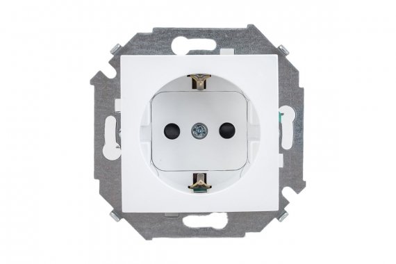Фотография товара 'Simon 1591443-030 Розетка со шторками Schuko 2Р+Е, 16A 250В'