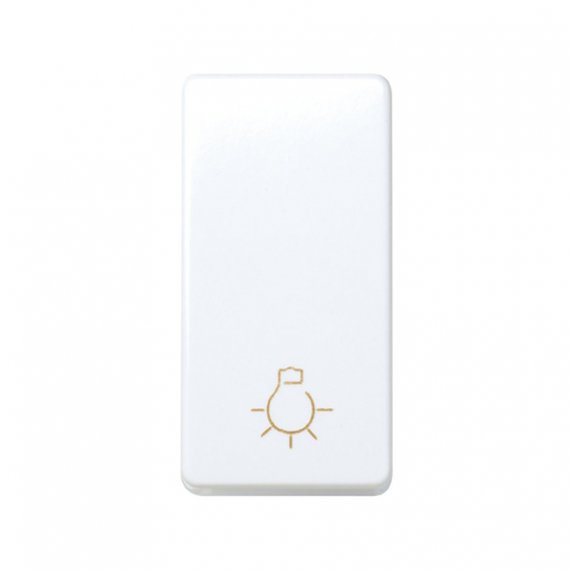 Фотография товара 'Simon 27151-64 Кнопочный выключатель с пикт."Свет" узкий, 10A 250В'