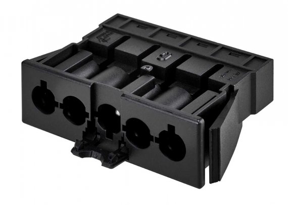 Фотография товара 'Simon CR5002-14 Разъем "папа" встраиваемый, 5 контактов, безвинт., графит, QC'