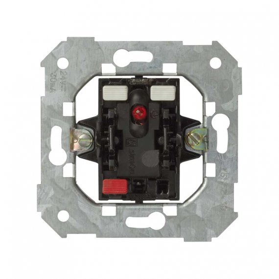 Фотография товара 'Simon 75552-39 Кнопочный выключатель с подсветкой, 10A 24В~, S75'