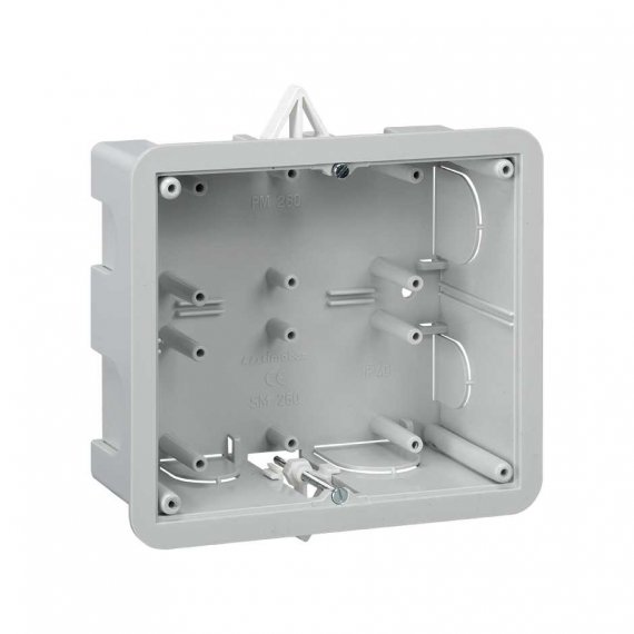 Фотография товара 'Simon SM260 Монтажная коробка встр/монтажа CIMA Classic, 2 двойных поста'