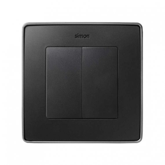 Фотография товара 'Simon 82026-38 Клавиша двойная для вык-ля, графит, S82'