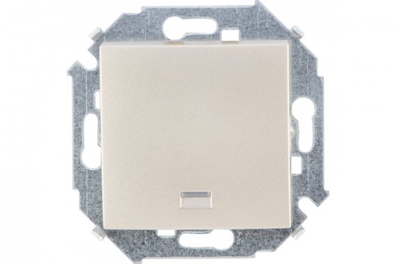 Фотография товара 'Simon 1591160-034 Кнопочный выключатель с подсветкой, 16A 250В'