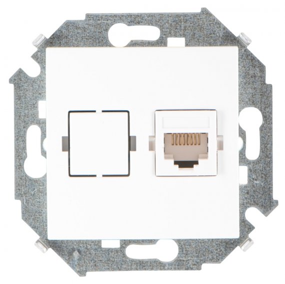 Фотография товара 'Simon 1591598-030 Розетка информационная RJ45 Cat.6 UTP (Systimax)'