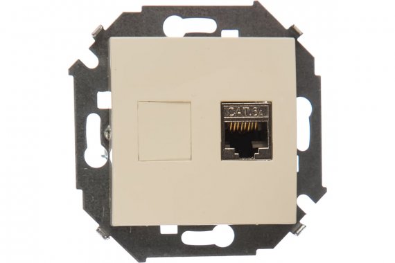 Фотография товара 'Simon 1591563-031 Розетка информационная RJ45 Cat.6A FTP (AMP)'