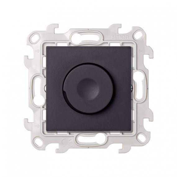 Фотография товара 'Simon 2412313-038 Светорегулятор LED повор-нажимной, проходной, 6-60Вт 230В'