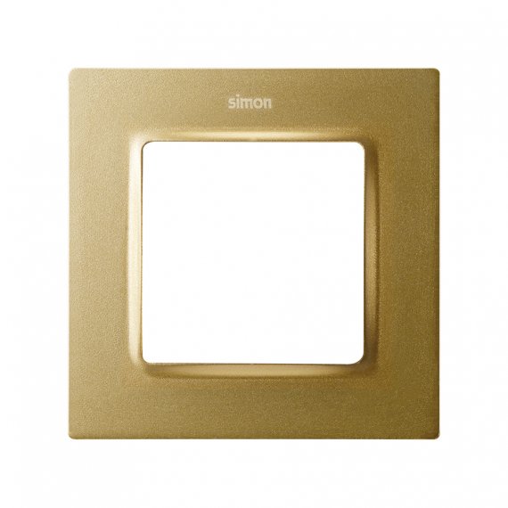 Фотография товара 'Simon 8200617-095 Рамка на 1 пост, мат.золото, S82C'