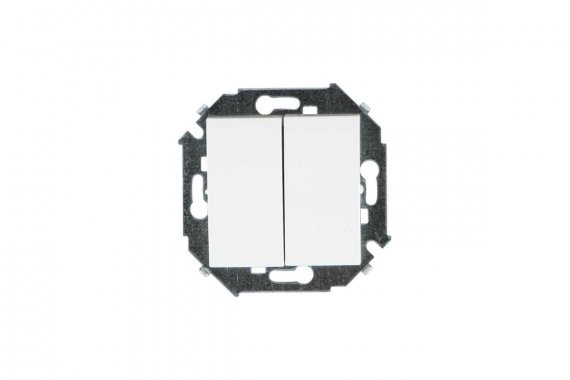 Фотография товара 'Simon 1591397-030 Двухклавишный переключатель (проходной), 16AX 250В'