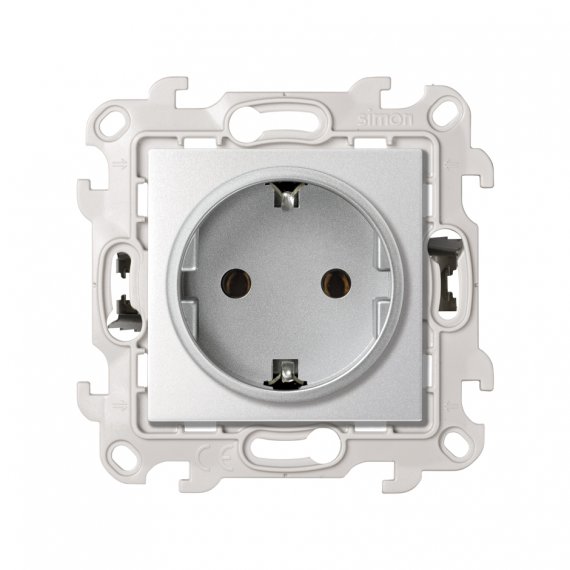 Фотография товара 'Simon 2420434-033 Розетка Schuko 2Р+Е, 16A 250В~ P&Go'