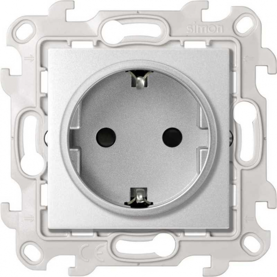 Фотография товара 'Simon 2420432-033 Розетка со шторками Schuko 2Р+Е, 16A 250В~ P&Go'