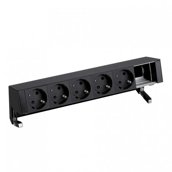 Фотография товара 'Simon 42605000-138 Настольный x6 розеточный блок, 5х2P+E, 1 пустой модуль'