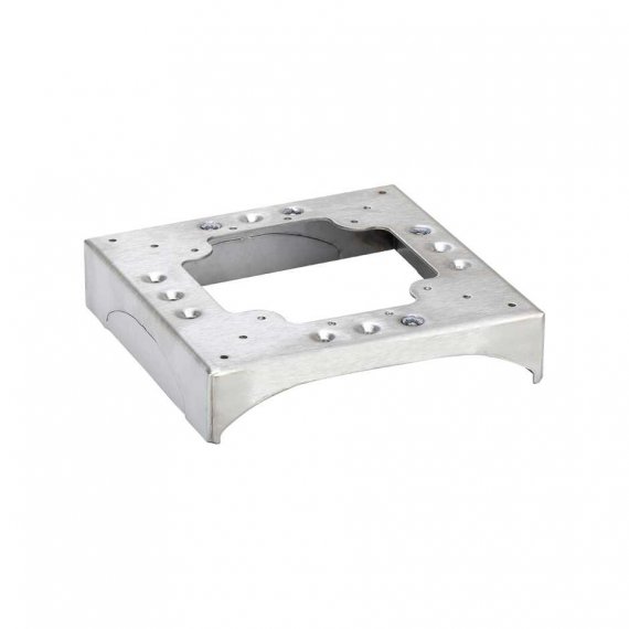 Фотография товара 'Simon KTA813-8 Распределительный цоколь стальной с перф. 3 х 85x18мм и 1 х 130x18мм'