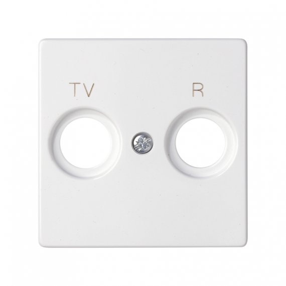 Фотография товара 'Simon 82053-30 Накладка для розетки R-TV+SAT с пикт."TV R", белый, S82'