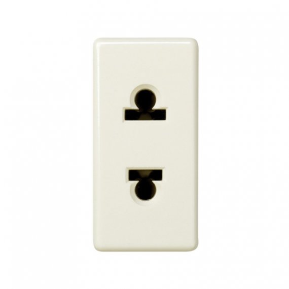 Фотография товара 'Simon 27438-31 Розетка евро-американская узкая 2Р, 10A 250В~ винт.'