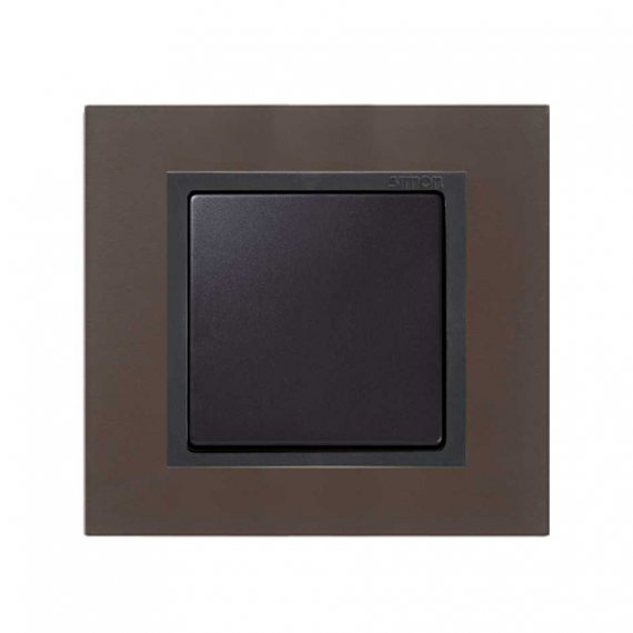 Фотография товара 'Simon 82817-38 Рамка на 1 пост, металл, свинец/графит, S82N'