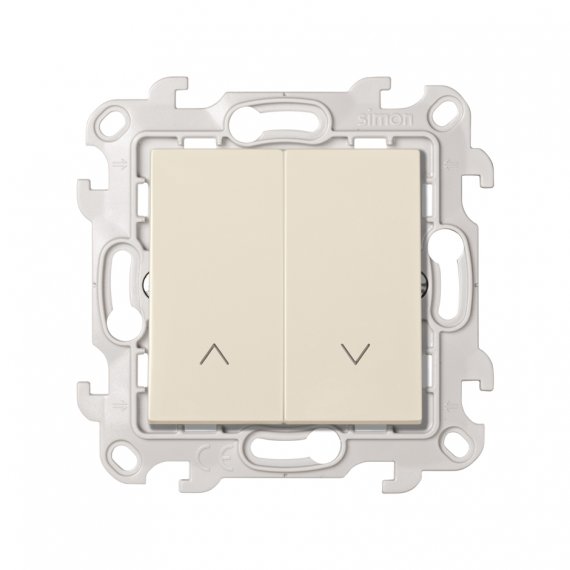 Фотография товара 'Simon 2410331-031 Двухклавишный кнопочный выключатель для жалюзи, с блокировкой, 10A 250В'