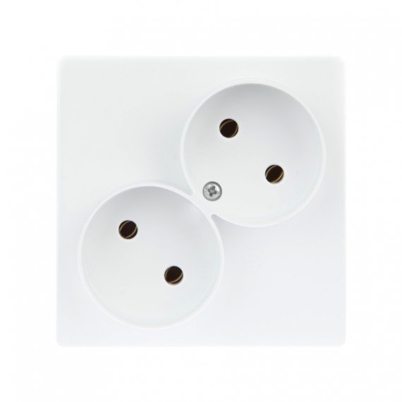 Фотография товара 'Simon 2450457-030 Розетка двойная 2x2Р, 16A 250В'