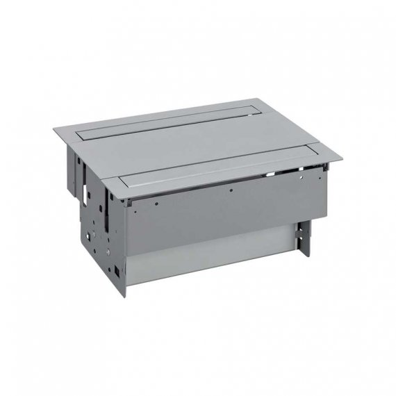 Фотография товара 'Simon 47402000-133 Двусторонний врезной x8 розеточный блок, планка, 4x2P+E'