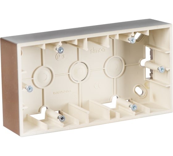 Фотография товара 'Simon 1590752-034 Коробка подъемная на 2 поста, шампань, S15'