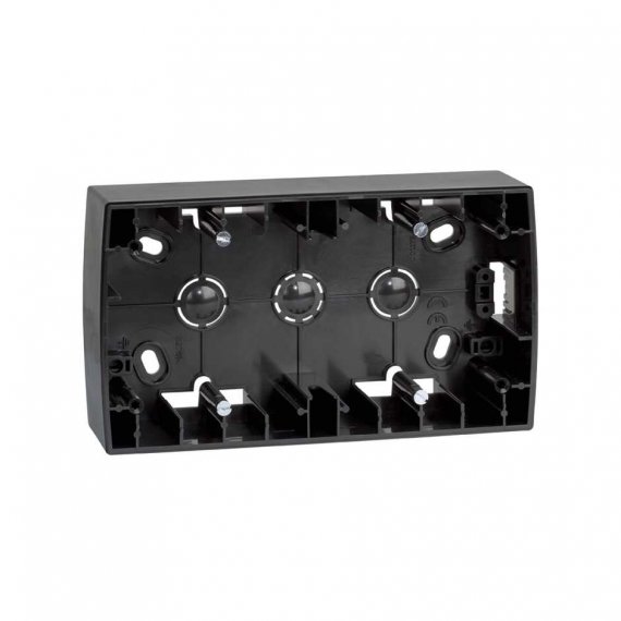 Фотография товара 'Simon 82761-38 Коробка подъемная на 2 поста, графит, S82'