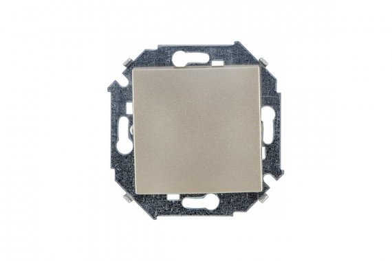 Фотография товара 'Simon 1591201-034 Переключатель (проходной), 16AX 250В~, шампань, S15'