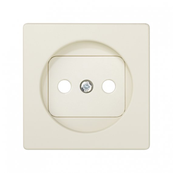 Фотография товара 'Simon 82040-31 Накладка со шторками для розетки 2Р, сл.кость, S82'