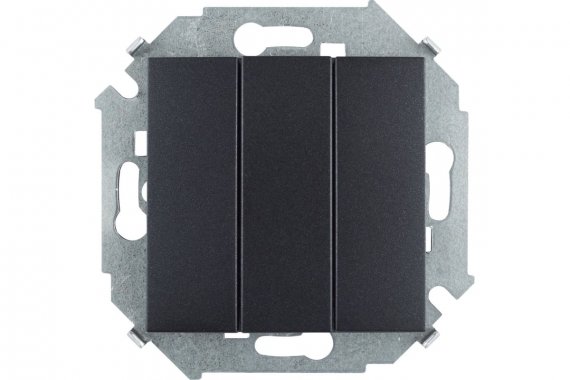 Фотография товара 'Simon 1591391-038 Трехклавишный выключатель, 10AX 250В'